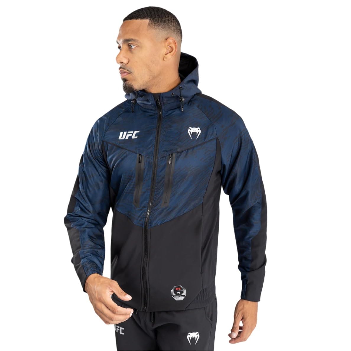Venum Fight Week Men's Zip Hoodie, Oceanic Blue